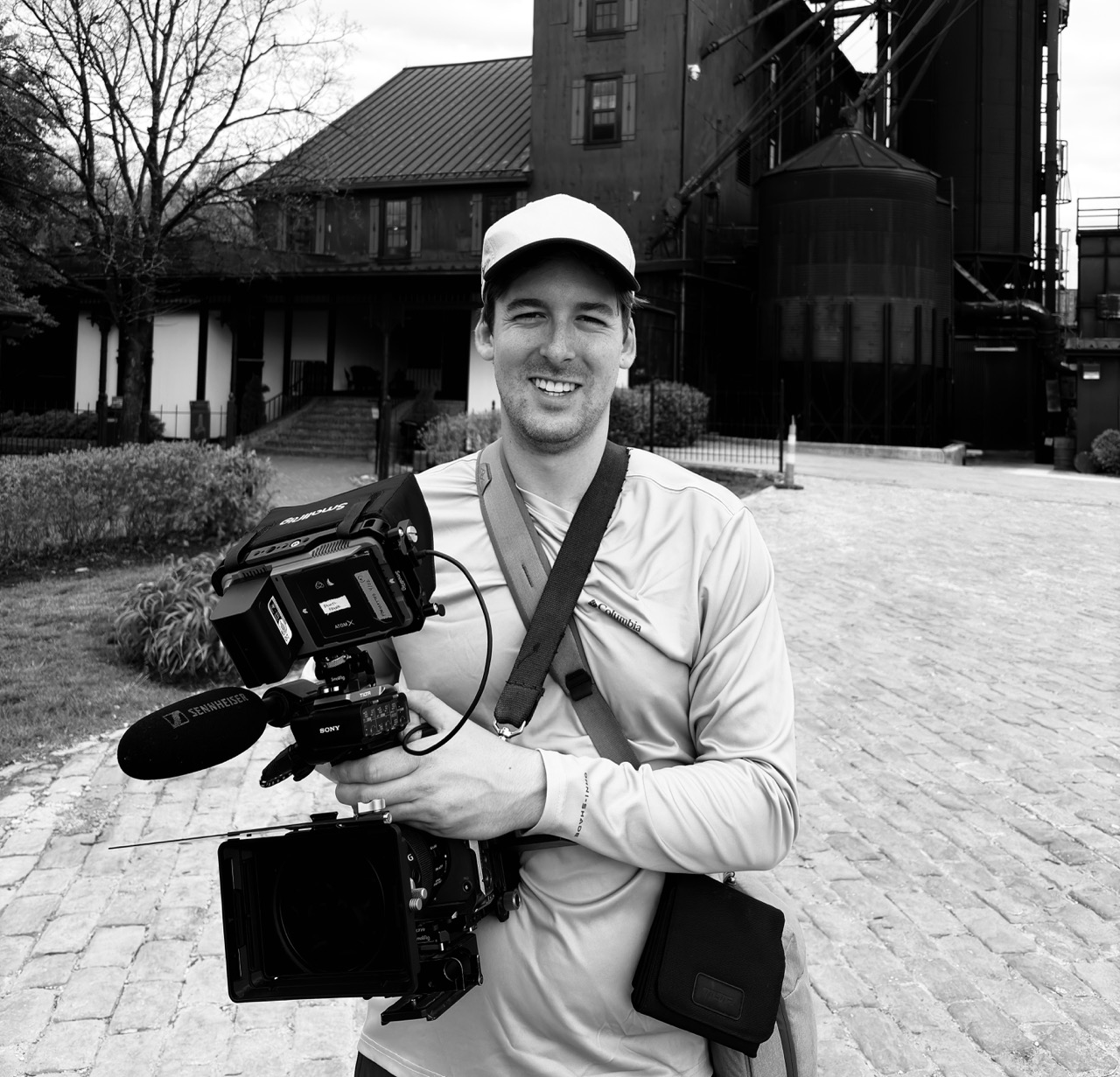 Reed Sampley on location at Maker's Mark